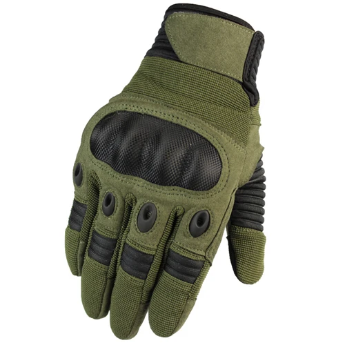 Сенсорный экран с твердыми костяшками тактические перчатки армейские военные страйкбол для альпинизма на открытом воздухе стрельба Пейнтбол Полный палец Guantes - Color: GREEN