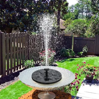 

6 Nozzle Fountain Watering kit Power Solar Pump Pool Pond Submersible Waterfall Floating Solar Panel Water Fountain For Garden