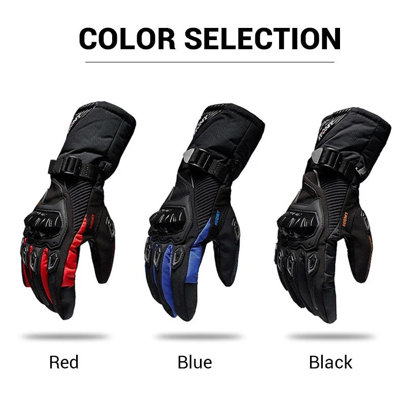 SUOMY Motorcycle Gloves Men 100% Waterproof Windproof Winter Moto Gloves Motorbike Guantes Touch Screen Gant Moto Riding Gloves