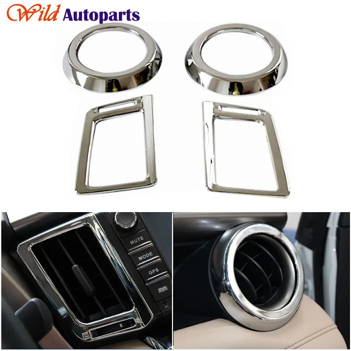4pcs ABS Chrome Inner Air Condition Vent Outlet Pl...