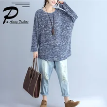 Женские граффити Футболки для женщин осень г. Classic Crew Средства ухода за кожей шеи рукав "летучая мышь" Рубашки для мальчиков Повседневное свободные Топы корректирующие Футболки для женщин