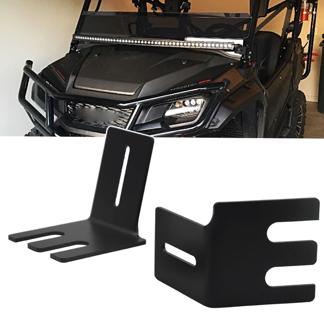 40 inch LED Light Bar Over Hood Mount Brackets Fit Honda Pioneer 1000 700in ATV Parts