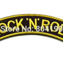 Рок-н-ролл Ретро слоган рокабилли музыка крутой байкер жилет в стиле панк-рок аппликация железа-шить-на патч patch Знак заказ