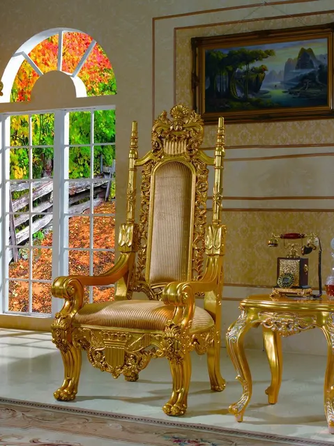 Italian French Antique Furniture Solid Wood Royalty Dining Armchair italian french antique furniture - solid wood royalty dining armchair Free shipping - Italian French Antique Furniture Solid Wood Royalty Dining Armchair