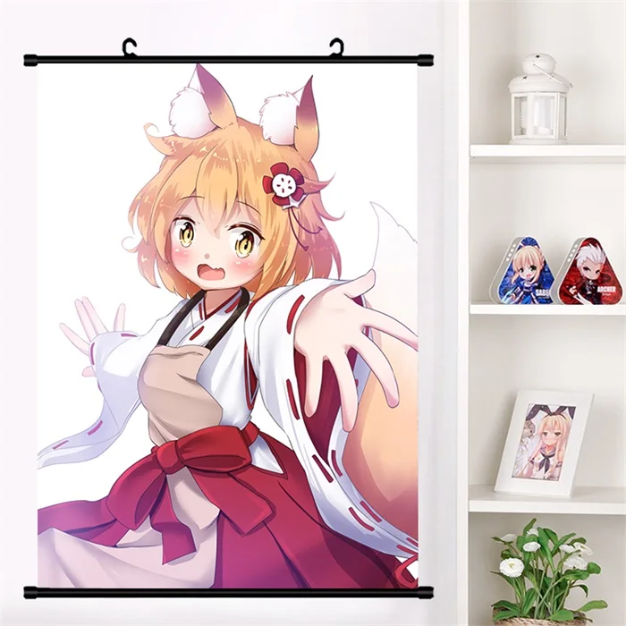 Аниме Sewayaki Kitsune no Senko-san Senko Nakano Shiro Настенная роспись плакат Настенные подвесные плакаты коллекция домашнего декора - Цвет: T