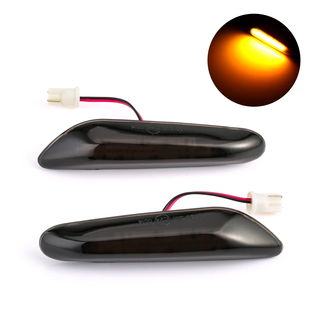 

2 Pieces LED Edge Light Smoke LED Side Marker LED Signal Light Turn Light For BMW E90 E91 E92 E93 E60 E87 E82 E46 Car-styling
