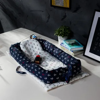 

0-24M baby portable nest bed Portable Crib For Newborns Baby Bedding Foldable Travel Bed For Infant with Bumper Bionic Cot Mat