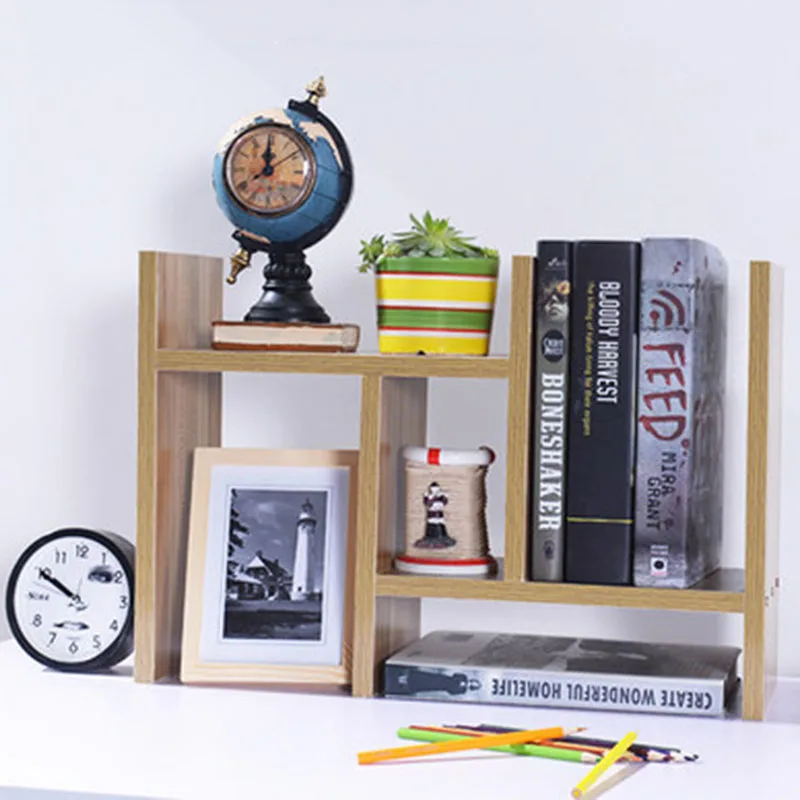 

Actionclub Multi-purpose DIY Desktop Book Shelf Retractable Bookcase Children Student Mini Bookshelf Simple Desktop Storage Rack