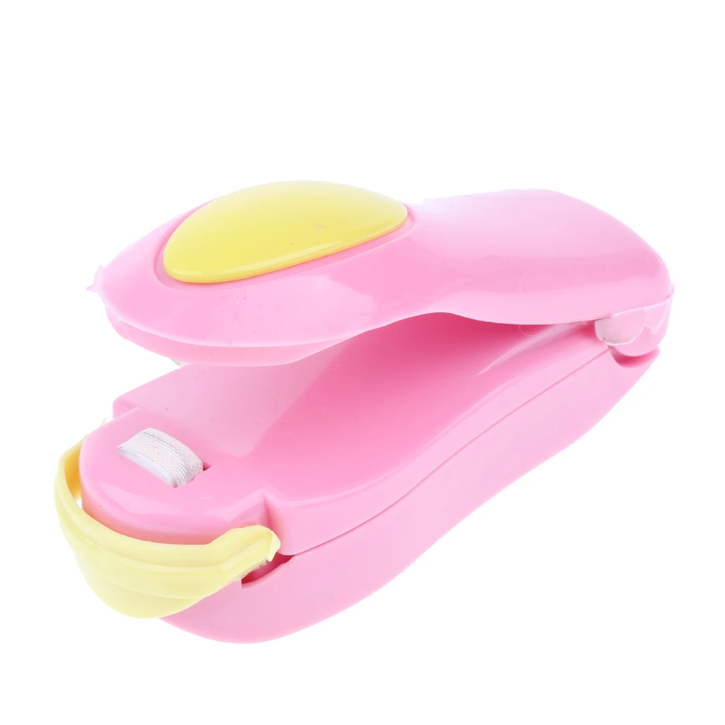 Durable Portable Mini Heat Sealer Sealing Machine For Bath Ball Shrink Wrap Bag Pouch Pink