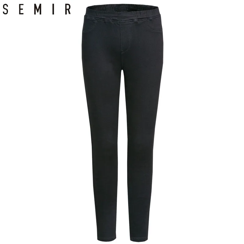 SEMIR джинсы для женщин 2019 Зимние новые модные обтягивающие джинсовые сохраняющие