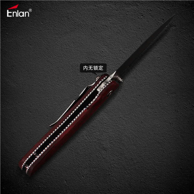 Складной нож Enlan M028 8Cr13MoV G10 карманный тактический Клинок с деревянной ручкой для