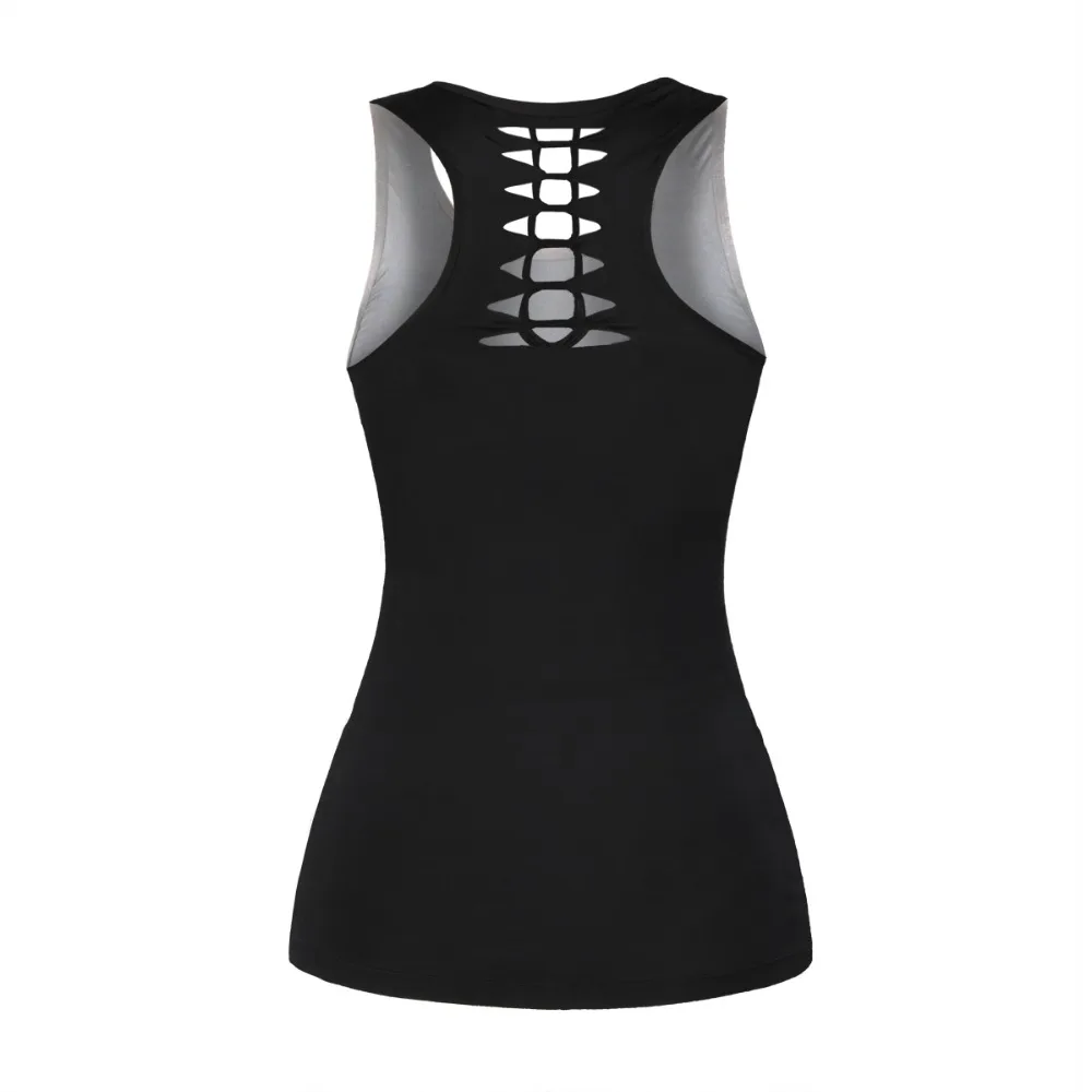 Женские майки для фитнеса с 3D-принтом Bad Cat, черная футболка с круглым вырезом и вырезами для спортзала, спортивные топы без рукавов, топы, майки, блузки для йоги