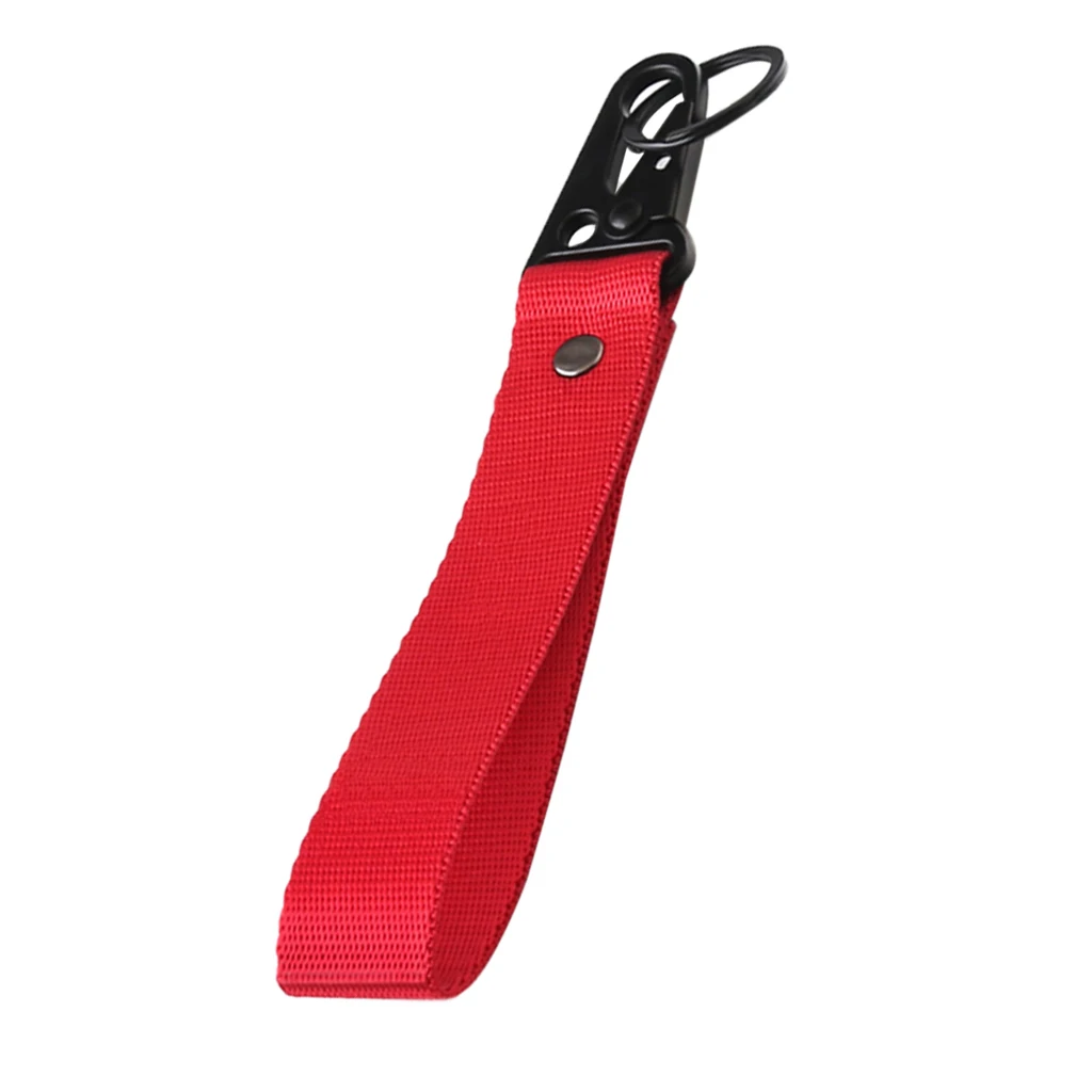 Red Car Auto Key Ring Keys Chain Keyring Cell Phone Lanyard Strap