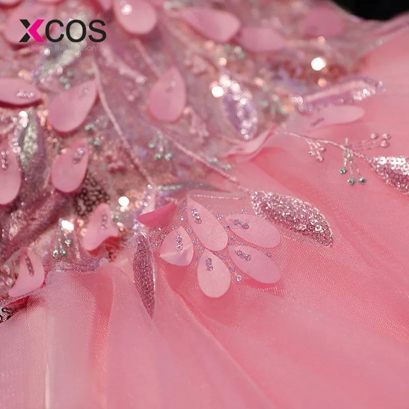 XCOS/Лидер продаж 2018 года Недорогие Платья с цветочным узором для девочек платье