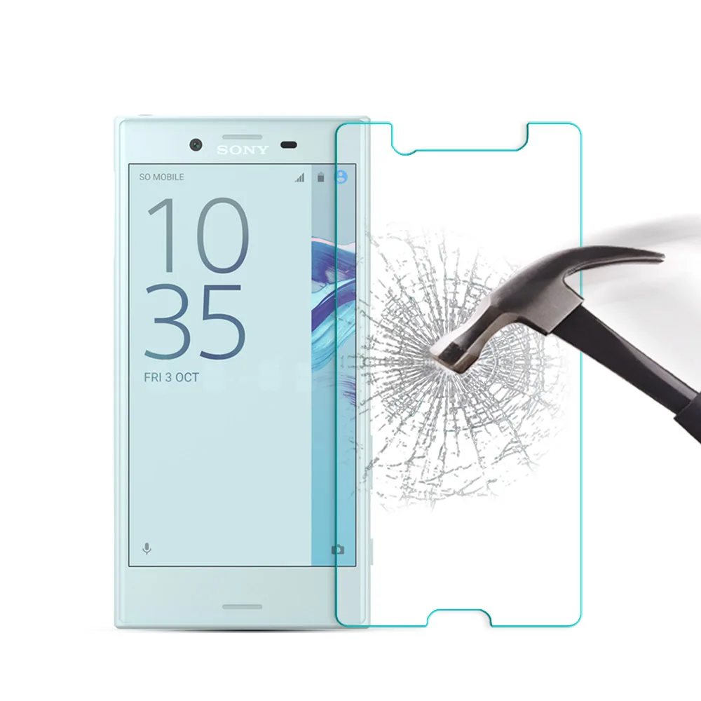 

2 Pieces For Sony X COMPACT Tempered Glass Screen Protector For Sony Xperia X Compact SO-02J F5321 Screen Glass Protective Film