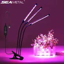 Фитолампа USB растет светильник 9/18/27 Вт Fitolampy лампа для растений рассады Фито лампа с контроллером светодиодный комнатных растений цветы полный спектр