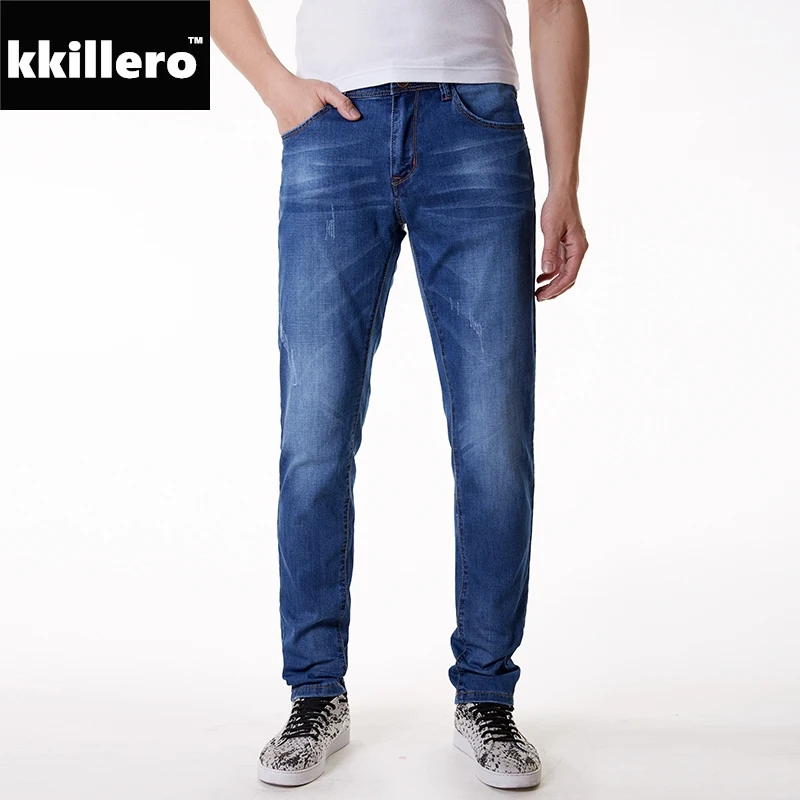 Buy Full Size 28 48 Jeans Men Regular Fit Soft Stretch