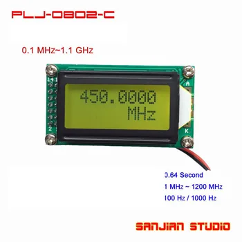 

1 MHz~1200MHz 1.2GHz Frequency Counter Tester Measurement digital LCD display For Ham Radio amplifier dc 9v power