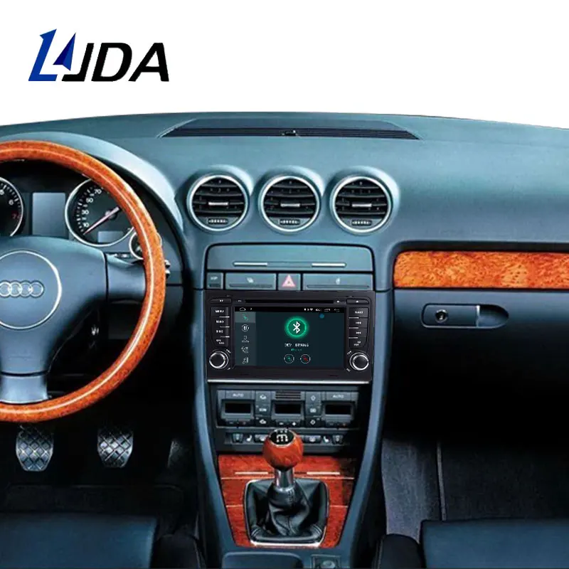 Clearance LJDA 2 Din Android 9.0 Car Radio For Audi A4 S4 RS4 2GB RAM Car Multimedia Headunit Stereo Auto Audio GPS DVD VIDEO IPS Screen 5
