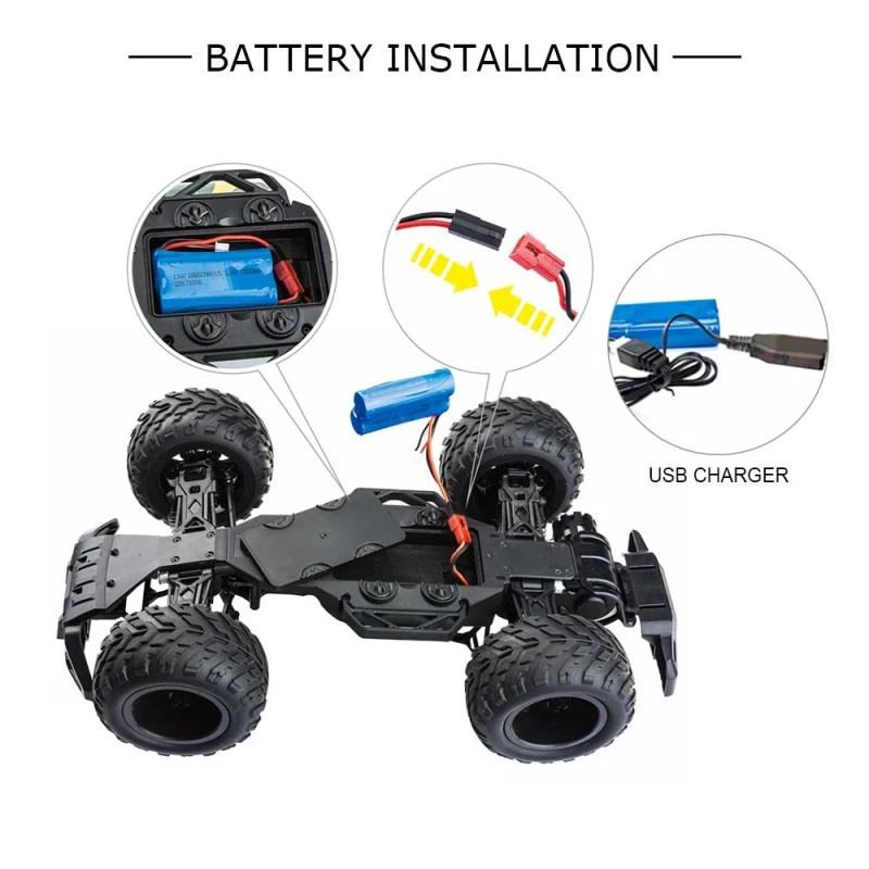 1:12 2,4 г 4WD 35 км/ч Высокоскоростной Rc Внедорожный гоночный автомобиль приспособление для скалолазания RTR Багги электронная игрушка с 2 шт 1500 мАч батарея