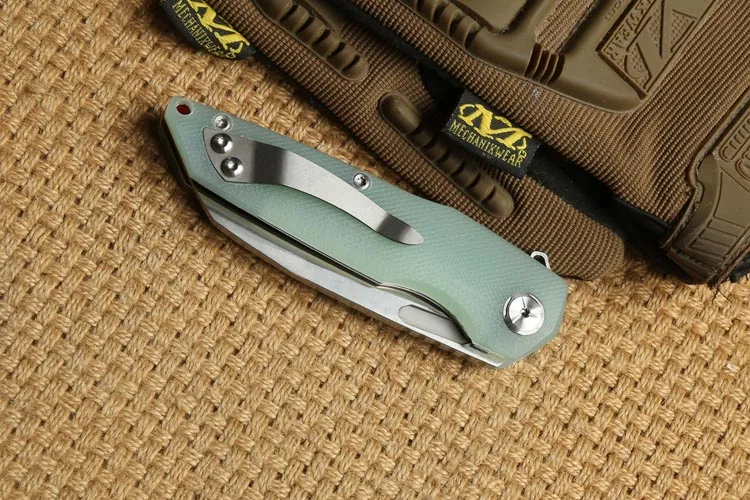 Два солнца G10 ручка TS48 D2 Flipper мяч brearing складной нож для кемпинга, охоты, карманный нож для выживания на природе, для повседневного использования, инструмент