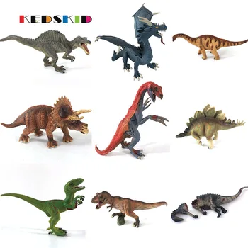 

10 styles Original genuine big Plastic Dinosaur toys for model collectible model Jurassic World Park toys for children