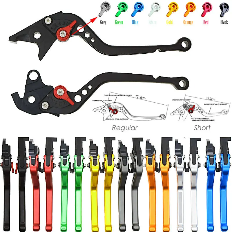 

Short&Long For Yamaha YZF 600 R6 2005 2006-2016 YZF 1000 R1 2004-2008 YZFR6 YZFR1 Motorcycle Adjustable CNC Brake Clutch Levers