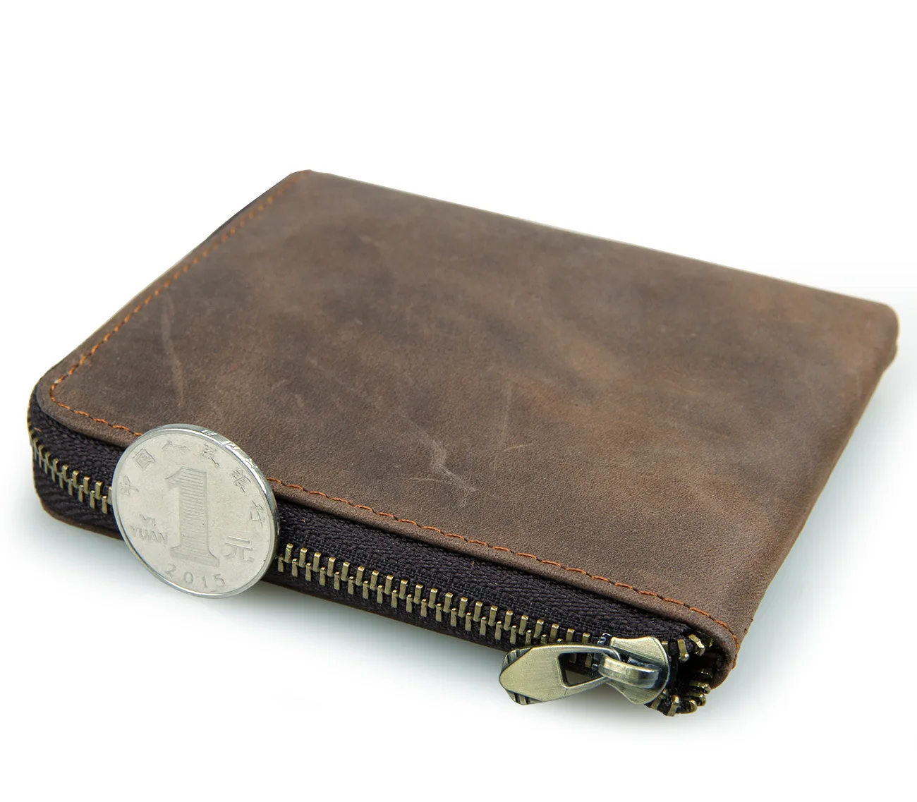 Натуральная кожа портмоне Винтаж crazy horse кожа кошельки для монет для мужчин кожаные мини-кошельки оптом кожаный бумажник