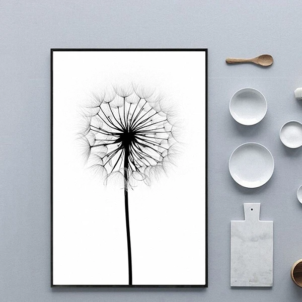 

Nordic Modern Simple Style Dandelion Plant Poster Canvas Wall Home Decoration Combined Poster