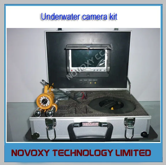 7" LCD Underwater Video Fishing Camera Kit With 24pcs LEDs CCD Fishing