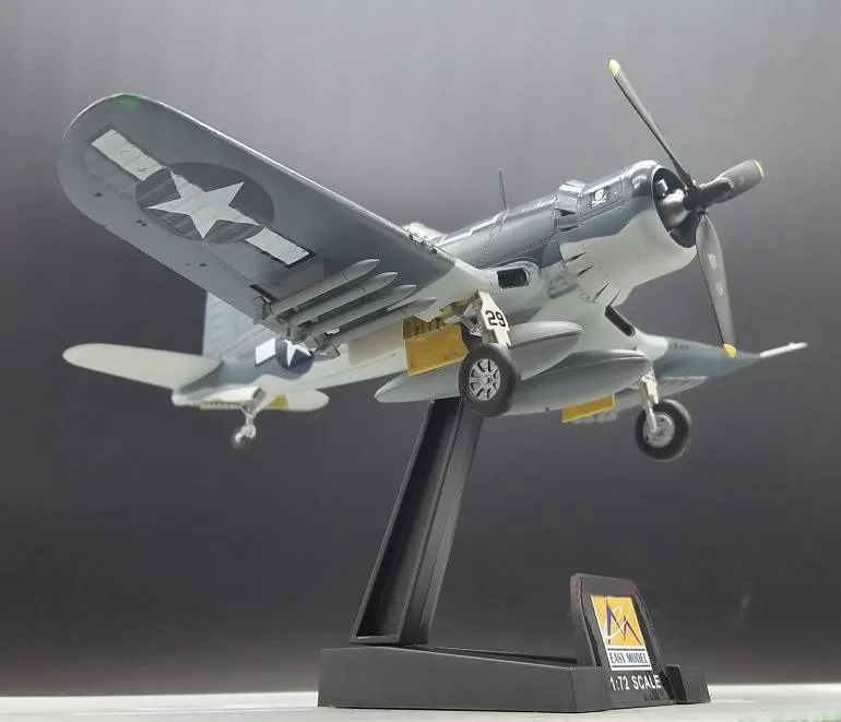 1: 72 масштабная модель игрушки Второй мировой войны США F4U-1 модель истребителя труба ручные коллекционные модели