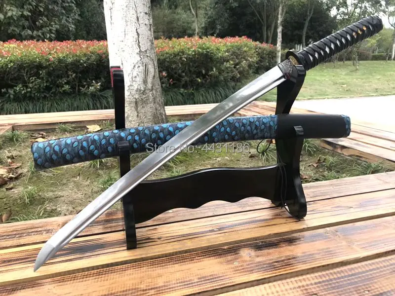 Японский ручной работы Wakizashi Катана накладного монтажа Весна сталь высокая прочность лезвия острые для резки самурая меч коллекции