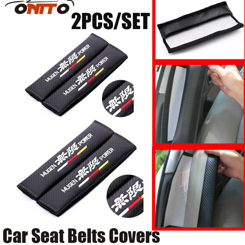 2pcs/set For Honda toyota Hyundai Peugeot suzuki Jeep Volvo Car Safety Seat Belts Shoulder Pads