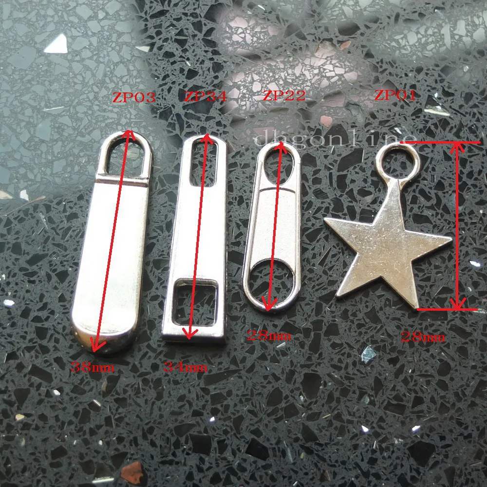 10 Pcs #5 Zipper Fixer Repair Pull Tab Instant Kit Replacement 4 Bag Trouser Jacket