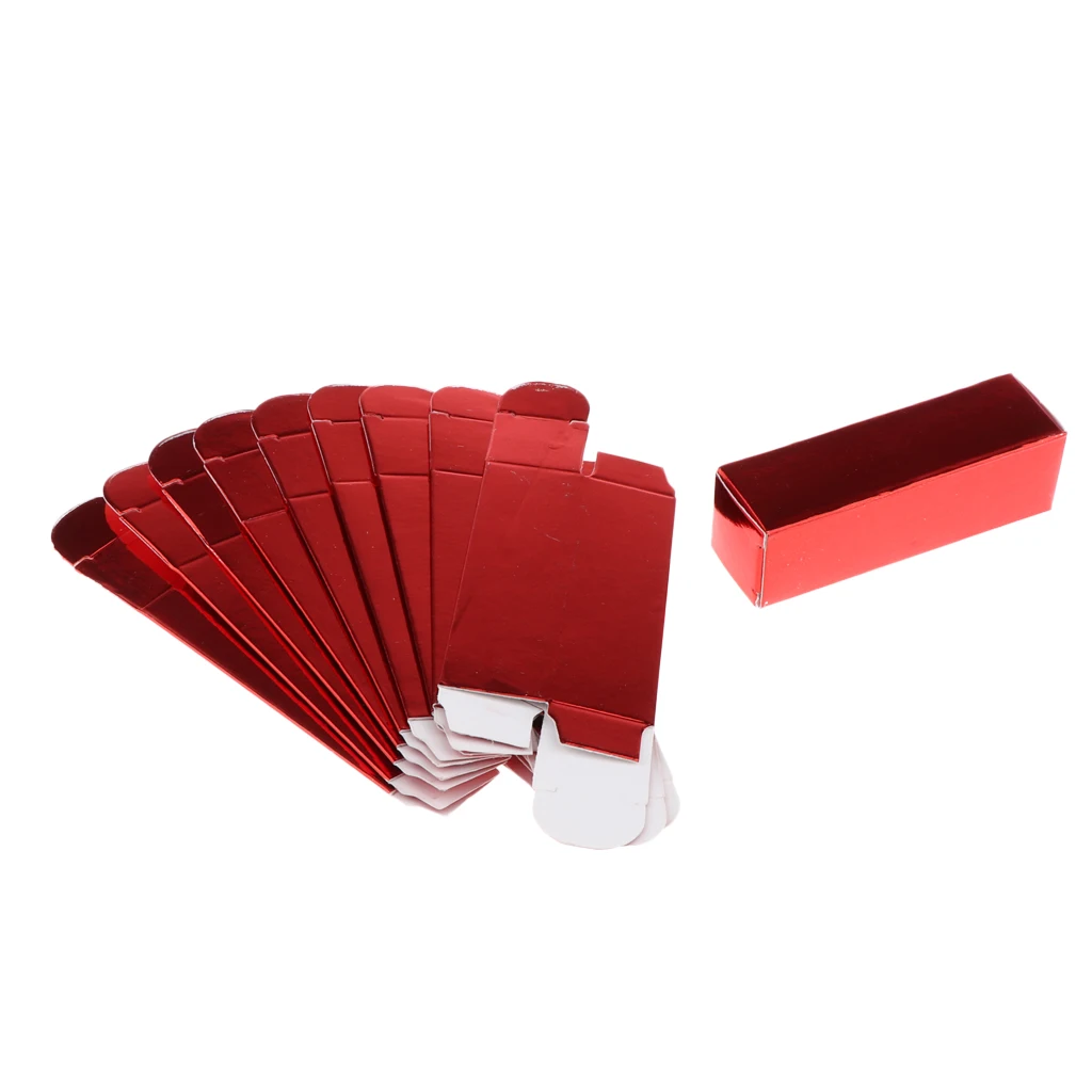 10 Pieces Lipstick Lip Gloss Wrapping Paper Case Box For DIY Craft Gift Cosmetics Packaging