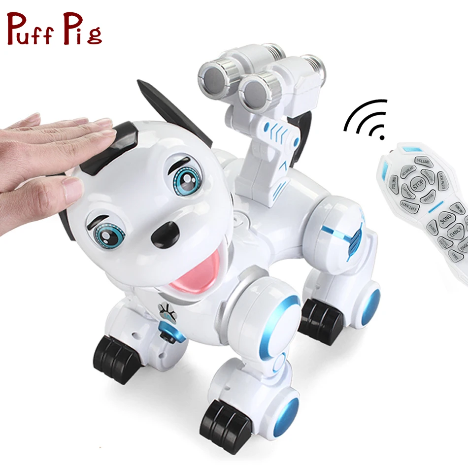 

Wireless Remote Control Robot Dog USB Charging Electronic Pet Educational RC Animal Toys For Children Birthday Gift