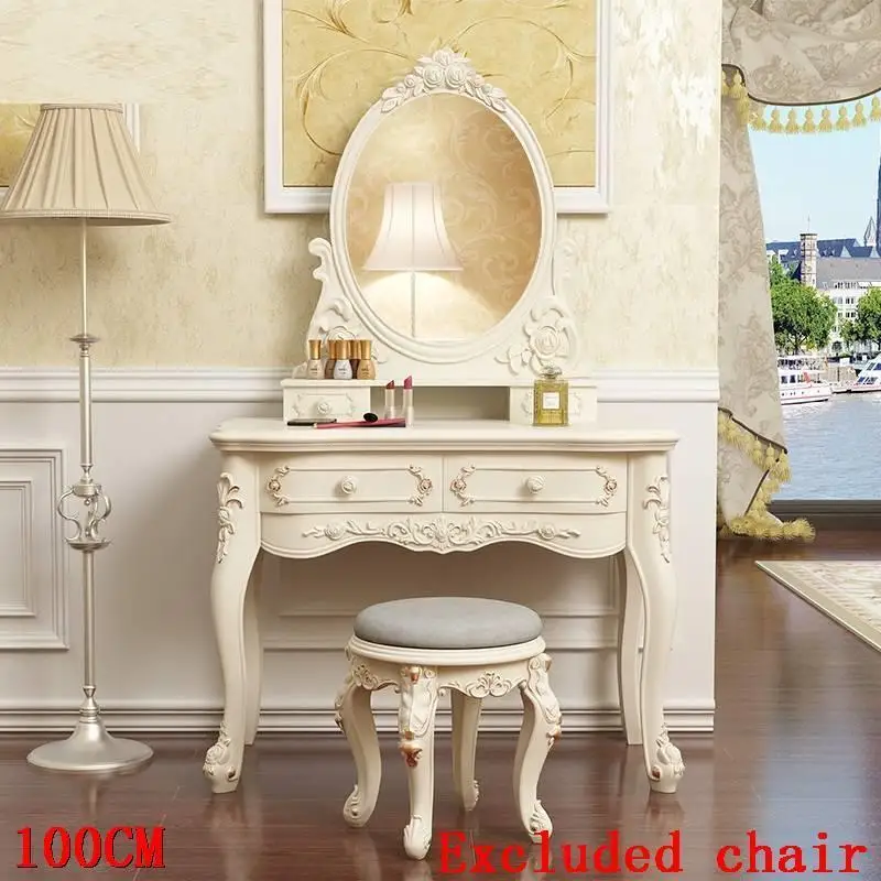 Туалетный столик для Coiffeuse Avec Miroir Toaletka Dormitorio Makeup Vanity Aparador Настольный корейский кварто мебель для спальни Penteadeira - Цвет: Version AG