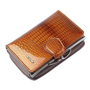 

Bag Women Leather Wallet Handbag Zipper Hasp Card Tote Lady Serpentine High Quality Fashion Purse #G2