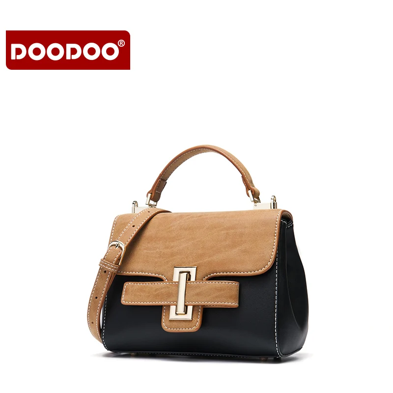 

DOODOO 2017 messenger crossbody bags for women sling bag PU leather female fashion luxury handbags women bags designer girls bag
