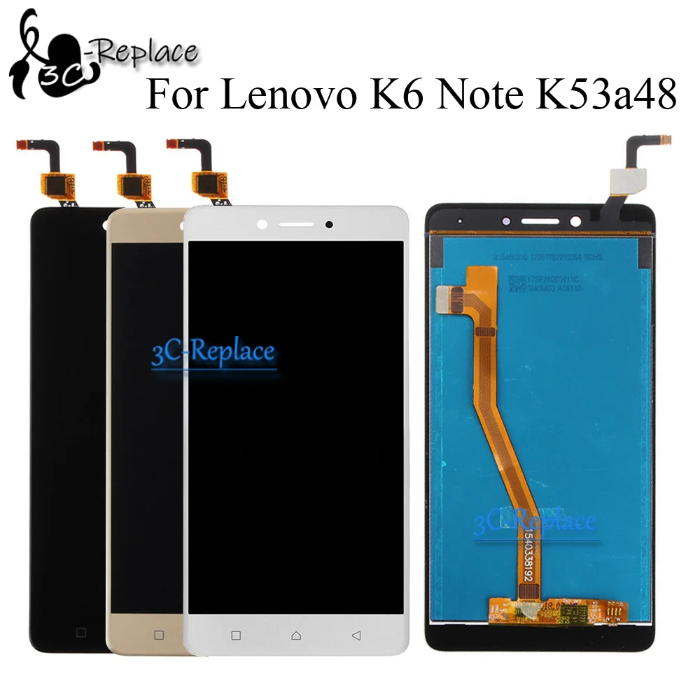 ЖК дисплей с дигитайзером сенсорного экрана 5 дюйма для Lenovo K6 Note / Plus|Экраны