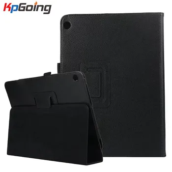 

Ultra Stand Litchi Leather Cover Case for 2017 Huawei MediaPad M3 Lite 10" Tablet for BAH-W09 BAH-AL00 10" Tablet Cover Black