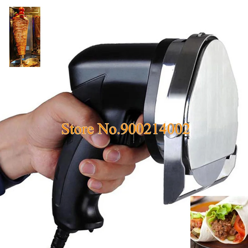 

Professional 110V/220V Electric Doner Kebab Knife Automatic Barbecue Shawarma Gyros Cutter Kitchen Meat Slicer Tool