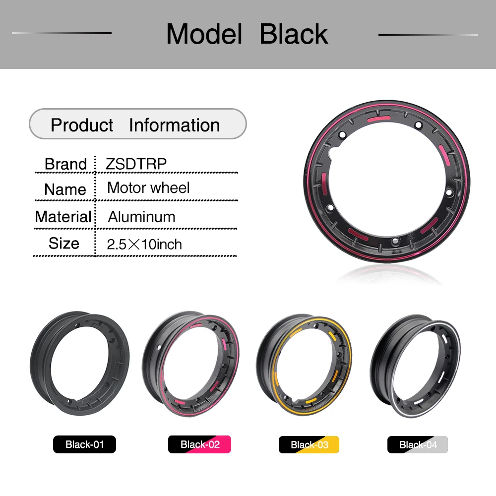 ZSDTRP алюминиевое кольцо обода Vespa 10 дюймов колёсные диски для мотоцикла обода чехол для Piaggio Vespa
