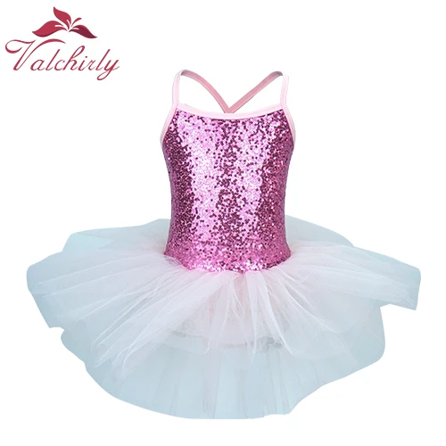 Костюм феи балерины для выпускного вечера детское платье с блестками и цветами танцевальная одежда для девушек трико гимнастическое для балетов платье-пачка - Цвет: pink