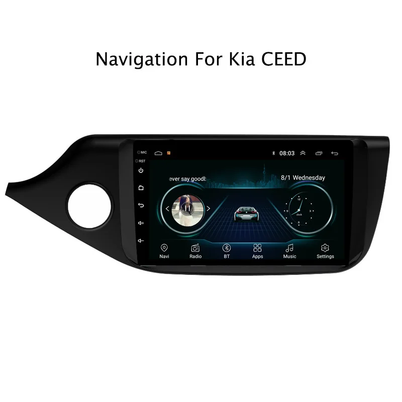 

Ectwodvd 9" Android 8.1 Car DVD Player GPS Navigation For Kia Ceed 2012-2016 Car Radio Stereo