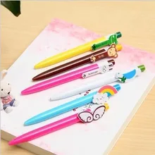 100 шт! детское имя: Южная Корея милая Шариковая ручка/Радужная шариковая ручка/ручка для рукоделия с животными