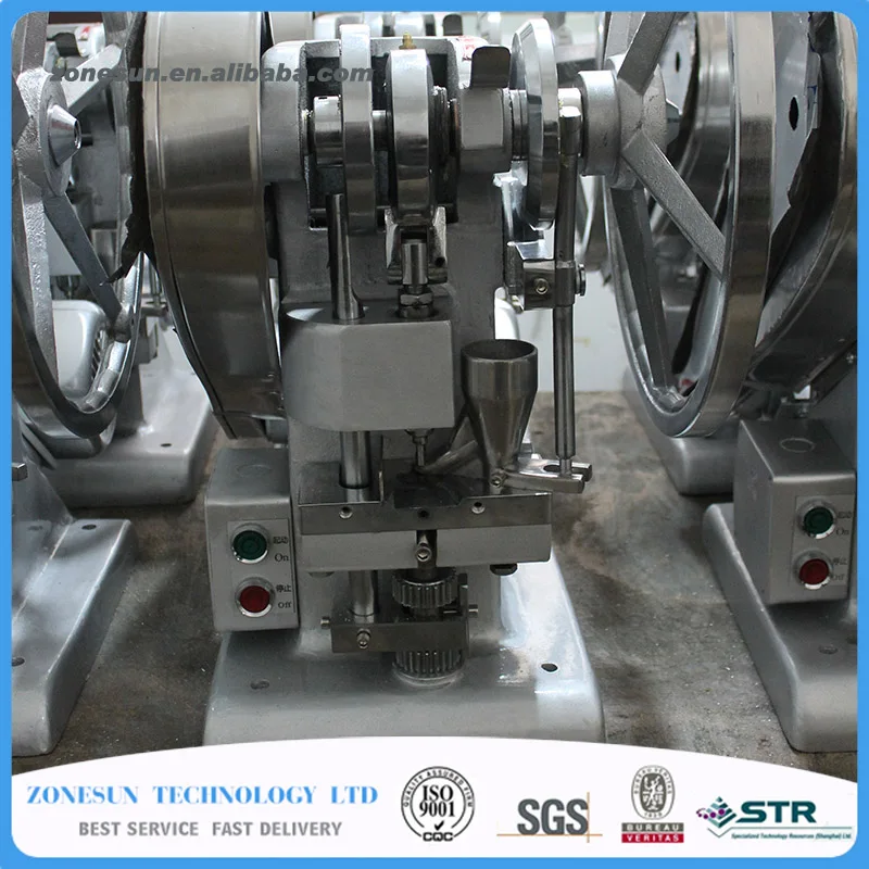 

ZONESUN Single punch tablet press machine TDP1.5 sugar slice press machine mile tablet making device calcium tablet maker