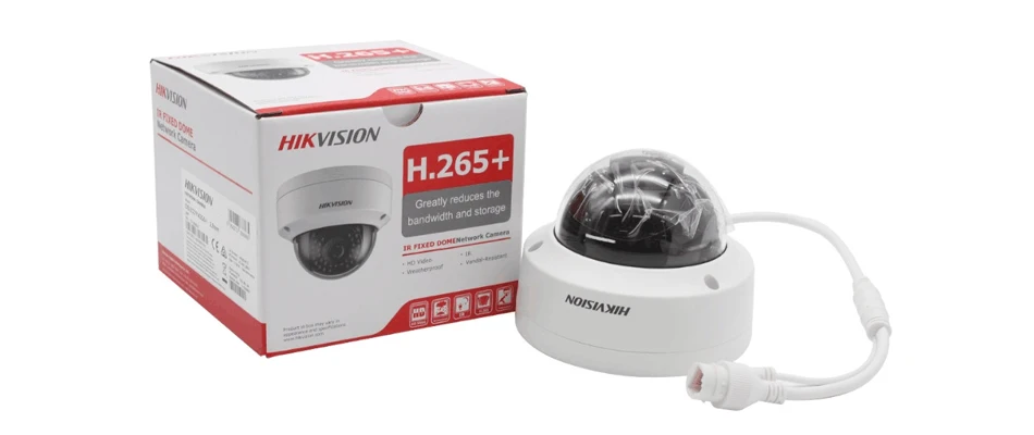 Hikvision 4MP PoE ip-камера H.265 DS-2CD1143G0-I HD CMOS Сетевые купольные камеры для видеонаблюдения 30 м ИК прозрачная ночная версия P2P удаленный доступ