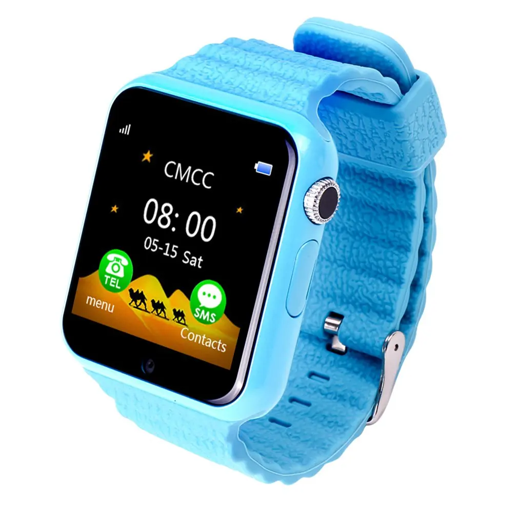 

V7 GPS Tracker Anti Lost Monitor SOS Call Children Smart Watch with Camera 1.54 Inch Screen Phone Watch for Dropshipping