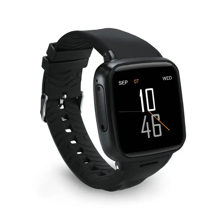 Низкая цена 3g wifi watch MTK6572 двойной Core1. 3g Гц Смарт-часы android 5,1 часы-телефон с функцией gps, Мониторинг частоты сердечных сокращений - Цвет: Черный